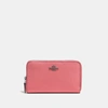 Coach Medium Zip Around Wallet - Women's In Pewter/taffy