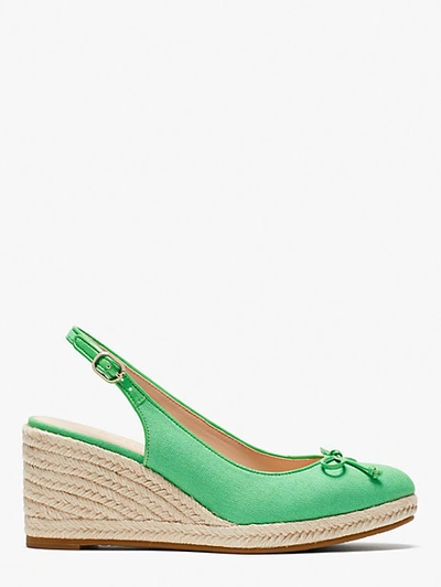 Kate Spade Panama Nights Slingback Wedges In Green Jay