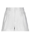 Isabel Marant Woman Shorts & Bermuda Shorts Light Grey Size 6 Lambskin In Grey
