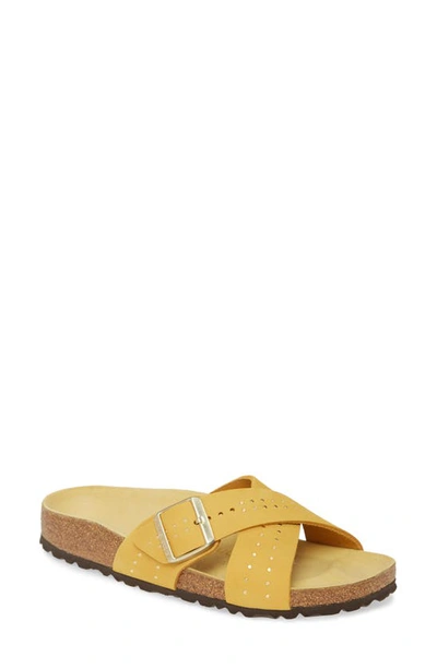 Birkenstock Siena Rivets Slide Sandal In Yellow
