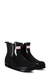 Hunter Original Gloss Waterproof Chelsea Boot In Black