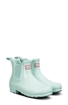 Hunter Original Gloss Waterproof Chelsea Boot In Mint