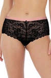 Freya Offbeat Lace Boyshorts In Black