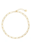 BROOK & YORK COLETTE CABLE CHAIN ANKLET,BYA1007G