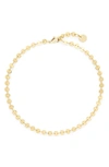 Brook & York Sequin Chain Anklet In Gold