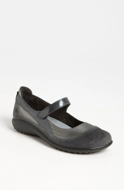 Naot 'kirei' Mary Jane In Sterling/ Grey Suede