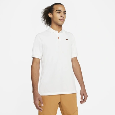 Nike Heritage Cotton-blend Piqué Tennis Polo Shirt In White