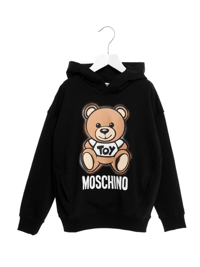 Moschino Kids' Teddy Sweater In Black