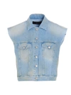 3x1 Susan Sleeveless Denim Jacket In Azzurro