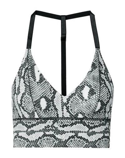 Adam Selman Sport Snake-print Stretch Sports Bra In Lead