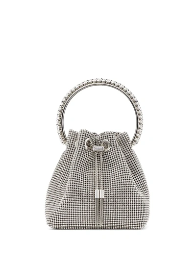 Jimmy Choo Bon Bon Bracelet Bag In Silver