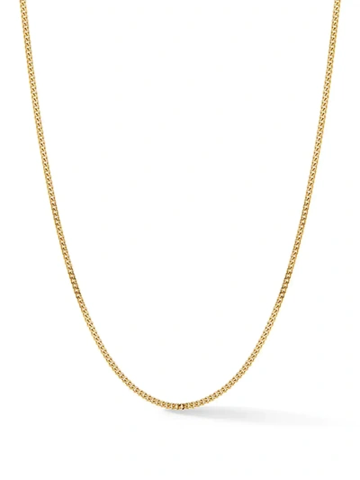Jade Trau 18kt Yellow Gold Small Curb Link Chain Necklace