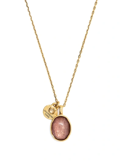 Goossens Talisman Cabochon Necklace In Gold