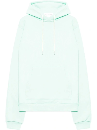 John Elliott Beach Drawstring Cotton Hoodie In Mint