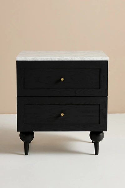 Anthropologie Fern Nightstand In Black