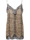 SAINT LAURENT LEOPARD-PRINT CAMISOLE TOP