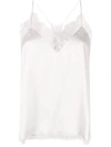 Iro Thinned Straps Silk Top In Neutrals