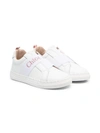 CHLOÉ CROSS-STRAP LOW-TOP SNEAKERS