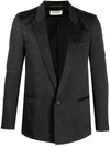 SAINT LAURENT FLECKED SINGLE-BREASTED BLAZER