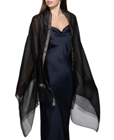 Inc International Concepts Sheer Solid Party Wrap Shawl, Created For Macy's In Black
