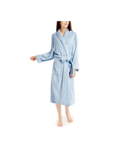 Ink+ivy Women's Cotton Terry Robe In Blue
