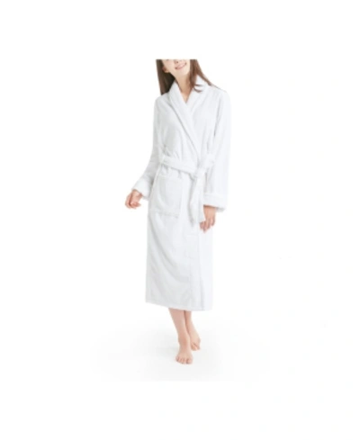 Ink+ivy Women's Cotton Terry Robe In White