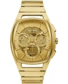 BULOVA MEN'S CHRONOGRAPH CURV GOLD-TONE STAINLESS STEEL BRACELET WATCH 41.7MM