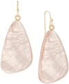 STYLE & CO RESIN COLORED TRIANGULAR STATEMENT EARRINGS, CREATED FOR MACY'S