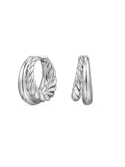 David Yurman Women's Pure Form Hoop Earrings In Silver