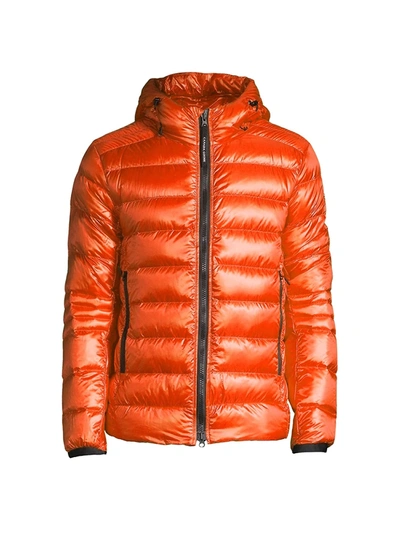 Canada Goose Crofton Packable Zip-up Padded Jacket In Signal Orange