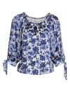 ALICE AND OLIVIA ALTA PUFF-SLEEVE PRINTED TOP,400013865865