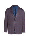 Saks Fifth Avenue Men's Collection Plaid Sportcoat In Duty Rose Blue