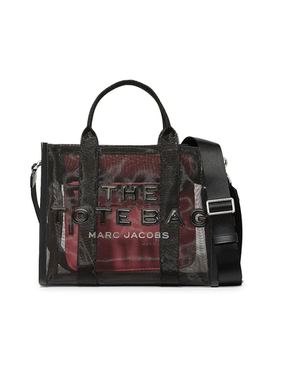 The Marc Jacobs Traveler Mesh Nylon Tote Bag In Black