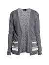 GIORGIO ARMANI STRIPED-POCKET SILK & LINEN-BLEND CARDIGAN,400013861670