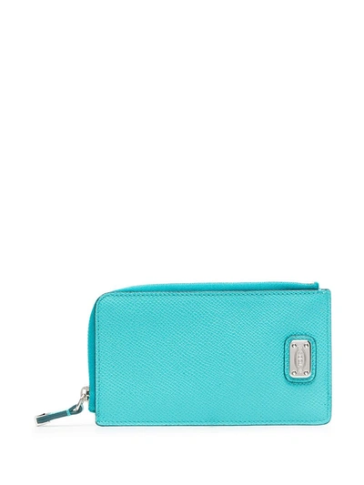 Tod's Zip Up Purse In Blue