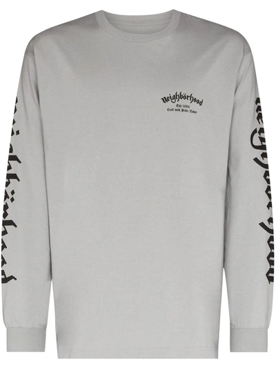 Neighborhood Grey X Motörhead Printed Long Sleeve T-shirt