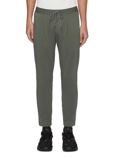 Attachment Drawstring Jersey Pants In Green