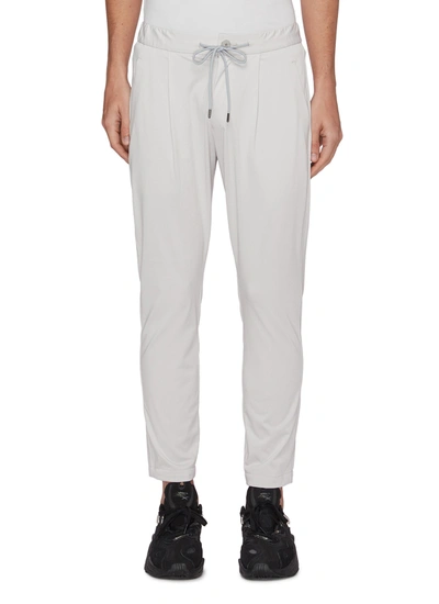 Attachment Drawstring Jersey Pants In White