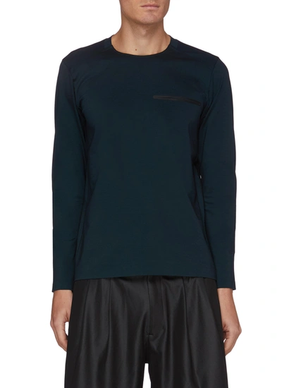 Attachment Seamless Ponte Jersey Long Sleeve T-shirt In Green