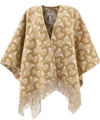 BURBERRY FRINGED WOOL CAPE