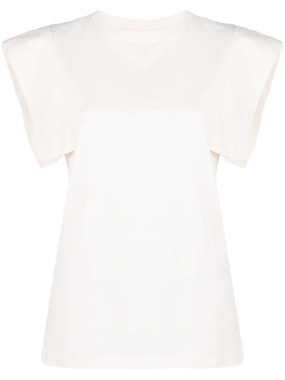 Isabel Marant Zelipa Cap-sleeve T-shirt In Neutrals