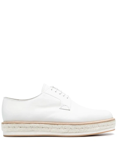 Church's Shannon Platform Lace-up Shoes In White