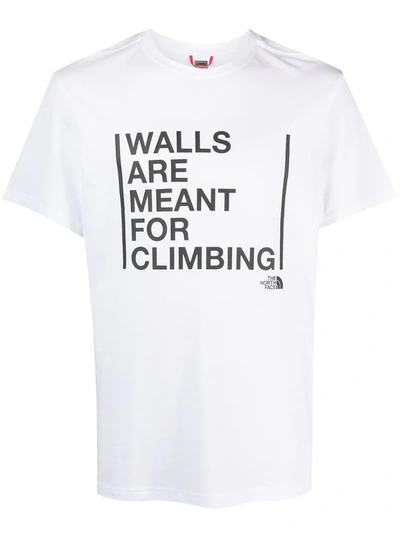 The North Face Walls Are Meant For Climbing T-shirt In White