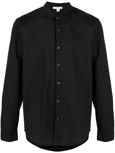 James Perse Standard Long-sleeve Shirt In Grey