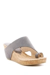 Donald Pliner Gyer Leather Wedge Sandal In Ltpwtltpwt