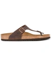 BIRKENSTOCK GIZEH LEATHER SANDALS