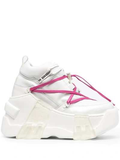 Swear Amazon Platform Boots In White