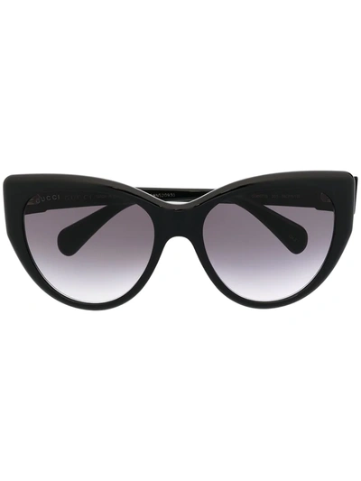 Gucci Cat Eye Sunglasses In Black