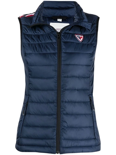 Rossignol High-neck Padded Gilet In 蓝色