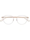 Chloé Transparent Round Frame Glasses In White